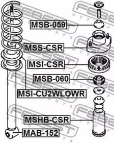 ПРОСТАВКА ЗАДНЕЙ ПРУЖИНЫ НИЖНЯЯ подходит для MITSUBISHI LANCER,LANCER CEDIA CS,C MSI-CU2WLOWR FEBEST