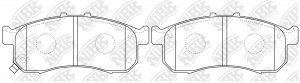 Колодки тормозные HONDA N-Box передние (4шт.) NIBK PN8816 NIBK