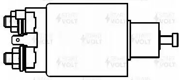 Реле втягивающее стартера для а/м Mitsubishi Pajero III (00-)/L200 (06-) 2.5D/3. VSR 1109 START VOLT