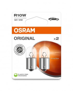 Лампа 12V R10W BA15s блистер (2шт.) OSRAM 50082BL OSRAM