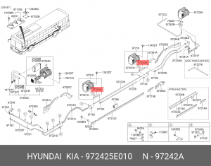 Патрубок отопителя d27 AERO 97242-5E012 972425E010 HYUNDAI KIA