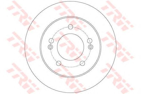Диск тормозной задний KIA VENGA, HYUNDAI ix20 DF6144 DF6144 TRW
