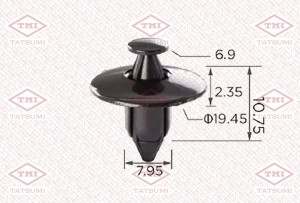 КРЕПЛЕНИЕ ОБШИВКИ Honda Accord VIII (2008-2013) TJB1110 TATSUMI