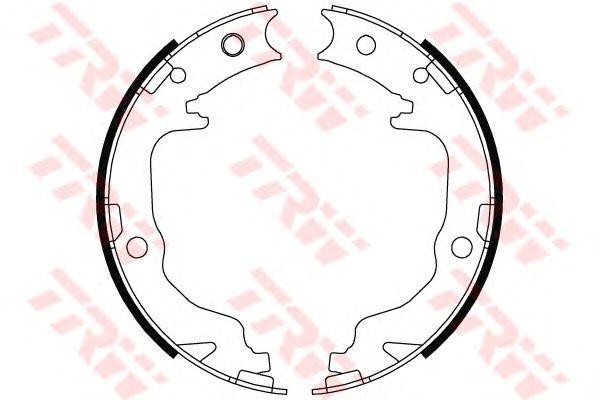 Колодки барабанные MITSUBISHI LANCER 2010-, OUTLANDER II GS8804 GS8804 TRW