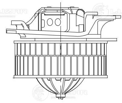 Вентилятор отопителя для а/м Mercedes-Benz E (W211) (02-) LFh15211 LFH15211 LUZAR