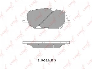 Колодки тормозные передние подходит для TOYOTA Camry(V30) 2.4-3.0 01 BD-7522 BD-7522 LYNXAUTO