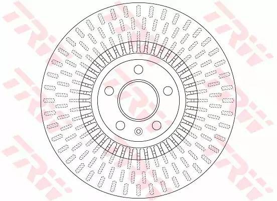 Диск тормозной передний AUDI A6 (C7) DF6216 DF6216 TRW
