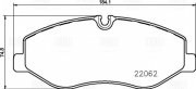Колодки торм. Mercedes V (W447) (14-) диск. перед. т/с Brembo (PF 0815) PF0815 TRIALLI
