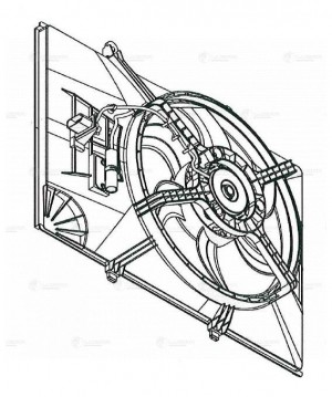 Э вентилятор охл. для а м Great Wall Hover (05-) H3 (10-) H5 (10-) 2.0i 2.4i (с  LFK 3005 LUZAR