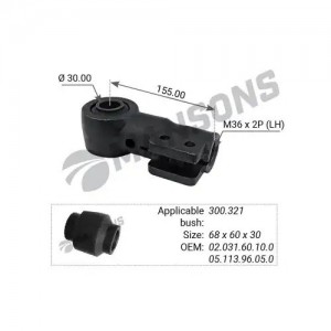 Наконечник BPW тяги реактивной MANSONS 300081 MANSONS