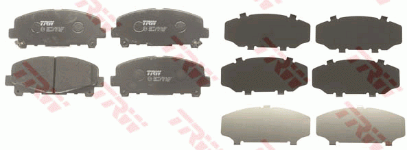 Колодки передние HONDA ACCORD VIII AT GDB3477 GDB3477 TRW