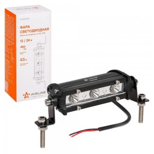 Фара светодиодная "AIRLINE" 108x30x47 мм 4.5W 12/24V (3 LED, направленный свет,  ALED060 AIRLINE