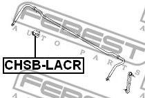 Втулка стабилизатора задняя CHEVROLET LACETTI 1.4-1.6 (10.5мм) CHSB-LACR CHSB-LACR FEBEST