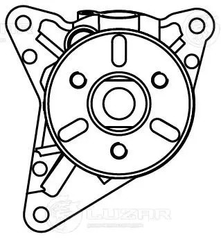 Насос водяной для а.м Land Rover Discovery IV 09- 3.0D без шторки  LWP 1014 LWP1014 LUZAR