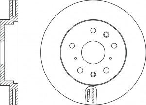 Диск тормозной SUZUKI SX4 06- передний D280мм RN1320 RN1320 NIBK