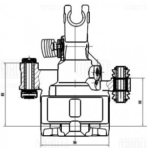 Суппорт торм. Mazda 626 (97-)/323 BJ (98-) зад. лев. d=35мм (CF 012118) CF012118 TRIALLI