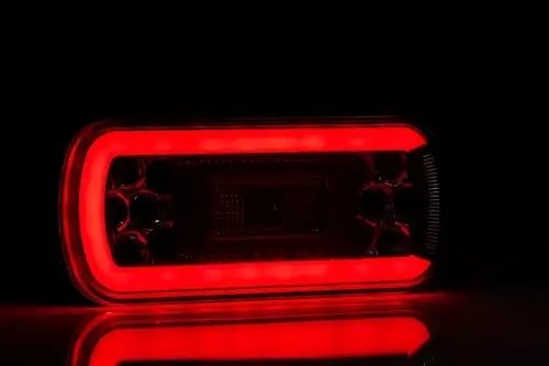 фонарь задний универсальный! LED, 5-функц. стоп, габ., поворот, с проводом 1.0м\ FT130NTPMLED FRISTOM