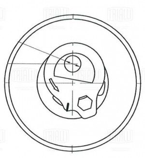 Ролик ГРМ для а/м Chery Tiggo T11 (06-) 1.6i/1.8i/2.0i (натяжной) (CM 6365) CM 6365 TRIALLI