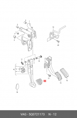 SKODA OCTAVIA (A7) (2013>) 5Q0 721 173 VAG