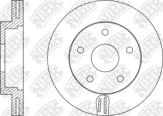 Диск тормозной NISSAN Bassara 99-00 RN1584 RN1584 NIBK