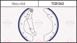 Колодки тормозные барабанные CHEVROLET Epica/Lacetti/Lanos/Nubira 05- TCB1043 TCB1043 TATSUMI