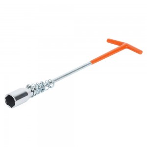 Ключ свечной Т-образный с карданом 21*350мм с резиновым фиксатором и пружиной (A ATAC031 AIRLINE