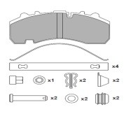колодки тормозные! WVA29307/29216/29270/29167 с р/к \ BPW/KNORR/SN7 31010025 WUHLERMANN