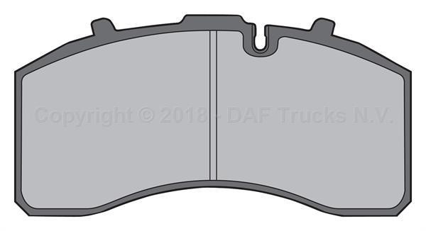 Колодки дисковые 29158 211x108x30 SAF (с установочным комплектом) 1962431 DAF TRP