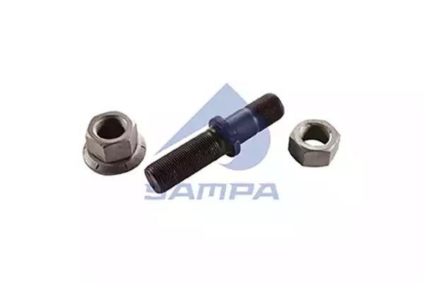 Шпилька колеса SAF (M22x1.5,M22x1.5,L=112) в сборе (гайки 04029,06425) SAMPA 075599 SAMPA