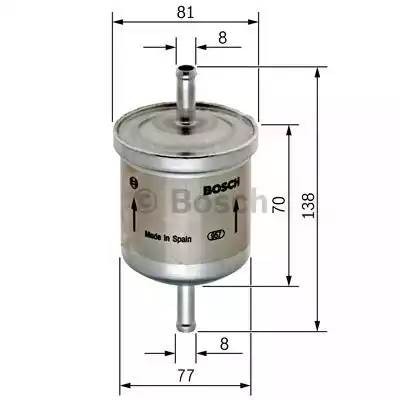 фильтр топливный!\ Ford Escort/Fiesta/KA/Mondeo/Scorpio 1.3i-2.9i 87> 0 450 905 324 BOSCH