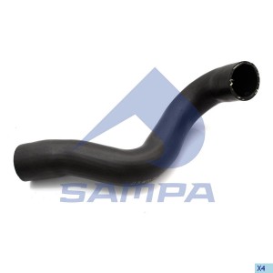 Патрубок радиатора нижний 50*56*430  4 Series ø56xø57x410 040405 SAMPA
