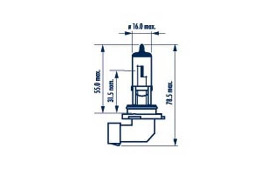 Лампа 12V HB4(9006) 51W P22d блистер (1шт.) Standard NARVA 480064000 NARVA