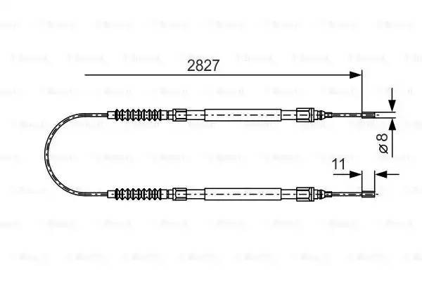 CITROEN JUMPER (94-06)/ FIAT DUCATO (94-06) L 2827 мм / бараб. торм. 1 987 477 263 BOSCH