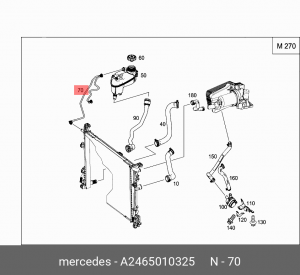 MERCEDES BENZ A140/160 W176 (2012>) A 246 501 03 25 MERCEDES BENZ