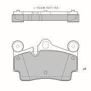 Колодки тормозные дисковые Avantech задние (противоскрипная пластина в компл.) AV158 AVANTECH