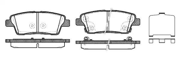 1458 02 колодки дисковые задние!\ Kia Quoris, Hyundai Genesis 3.8 12> 1458.02 REMSA