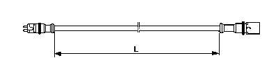 Кабель ABS L=5100 DAF/MAZ 4497120510 WABCO