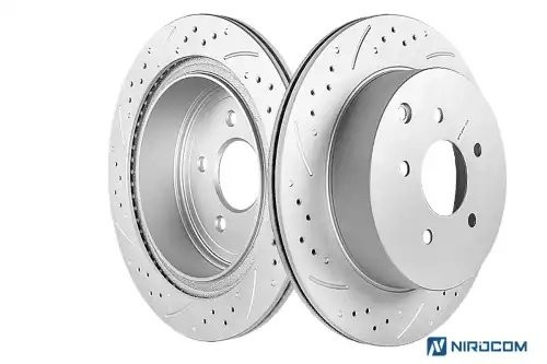 Задний тормозной диск Evolution с перфорацией и насечками, в покрытии GEOMET JBR981 POWERSTOP