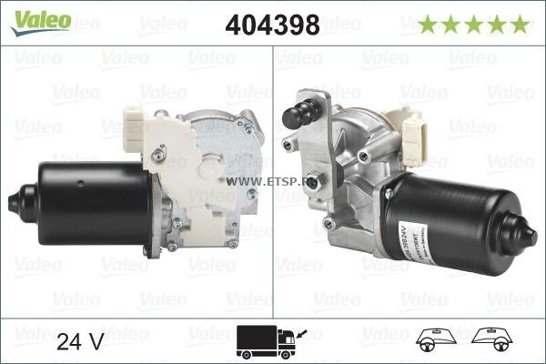 Мотор стеклоочистителя 24V 404398 VALEO PHC