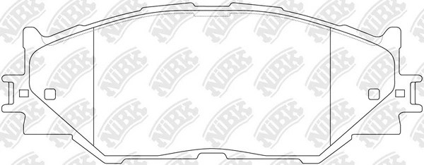 Колодки передние (LEXUS IS220/IS250 05-) PN1829 PN1829 NIBK