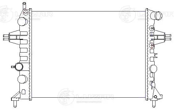 Радиатор охл. для ам Opel Astra G (98-)Zafira A(99-) 1.4i1.6i1.8i MТ AC+ (LRc 21 LRC 2150 LUZAR