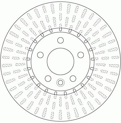 Диск тормозной передний VW TRANSPORTER V DF6499S DF6499S TRW