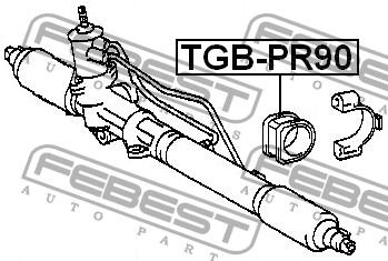Опора рулевой рейки TGB-PR90 TGB-PR90 FEBEST