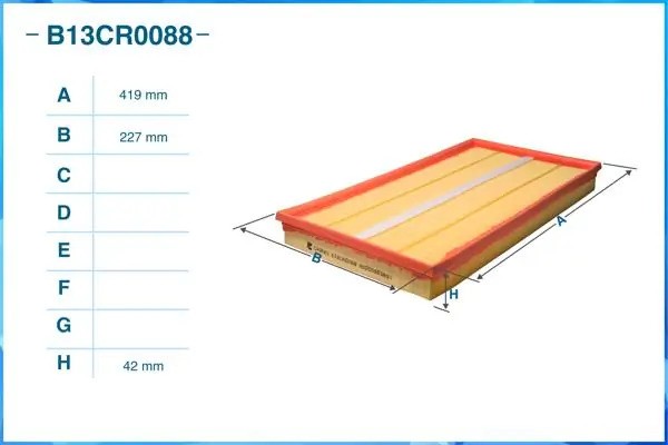 Фильтр воздушный B13CR0088 B13CR0088 CWORKS
