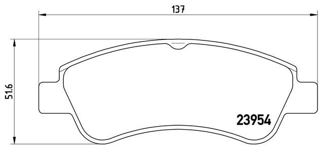 P61066 840 10!колодки дисковые п.\Peugeot 206/207/307, Citroen Xsara/Berlingo/C3 P61066 BREMBO