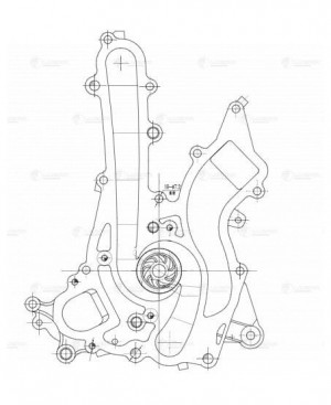 Насос водяной для а/м Mercedes-Benz E (W212) (09-) 3.5i [M276.952] LWP1511 LWP 1511 LUZAR