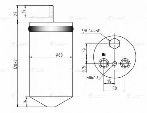 Ресивер-осушитель конд. для а м Daewoo Matiz (01-) (LCR 0530) LCR 0530 LUZAR