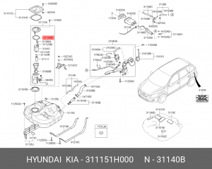 CEED (2007- 2012) 311151H000 HYUNDAI KIA