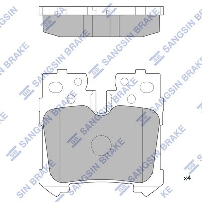 Колодки задние LEXUS LS460 2006- SP2301 SP2301 SANGSIN