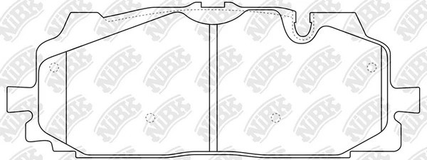 Колодки тормозные AUDI A4 (08-) передние (4шт.) NIBK PN0687 NIBK